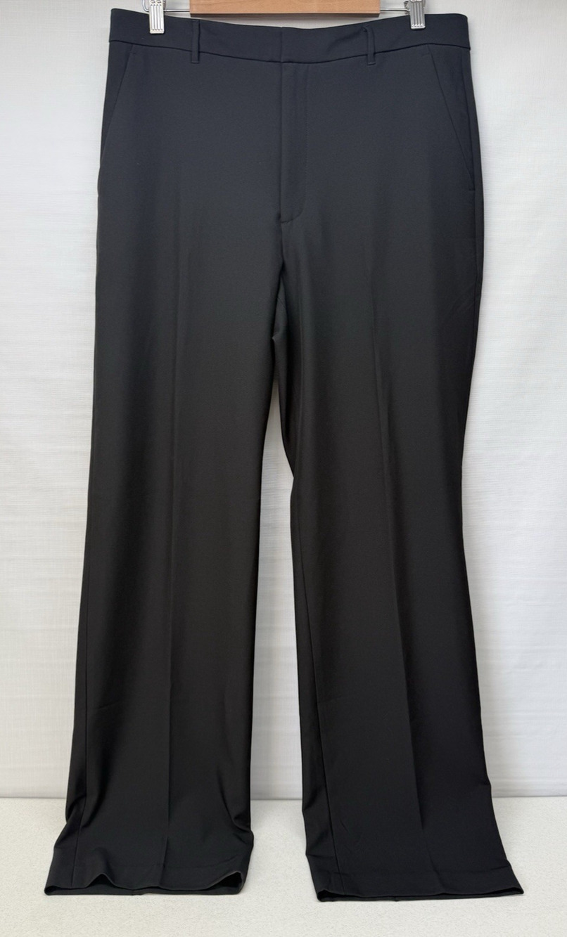Banana Republic 12 Straight High-Rise Sculpted Stretch Trouser Pant Black 302842